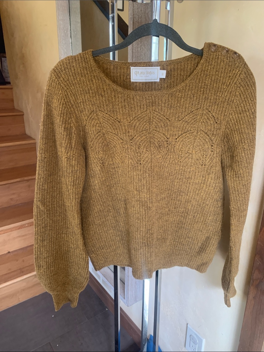 Golden Brown Wool Sweater